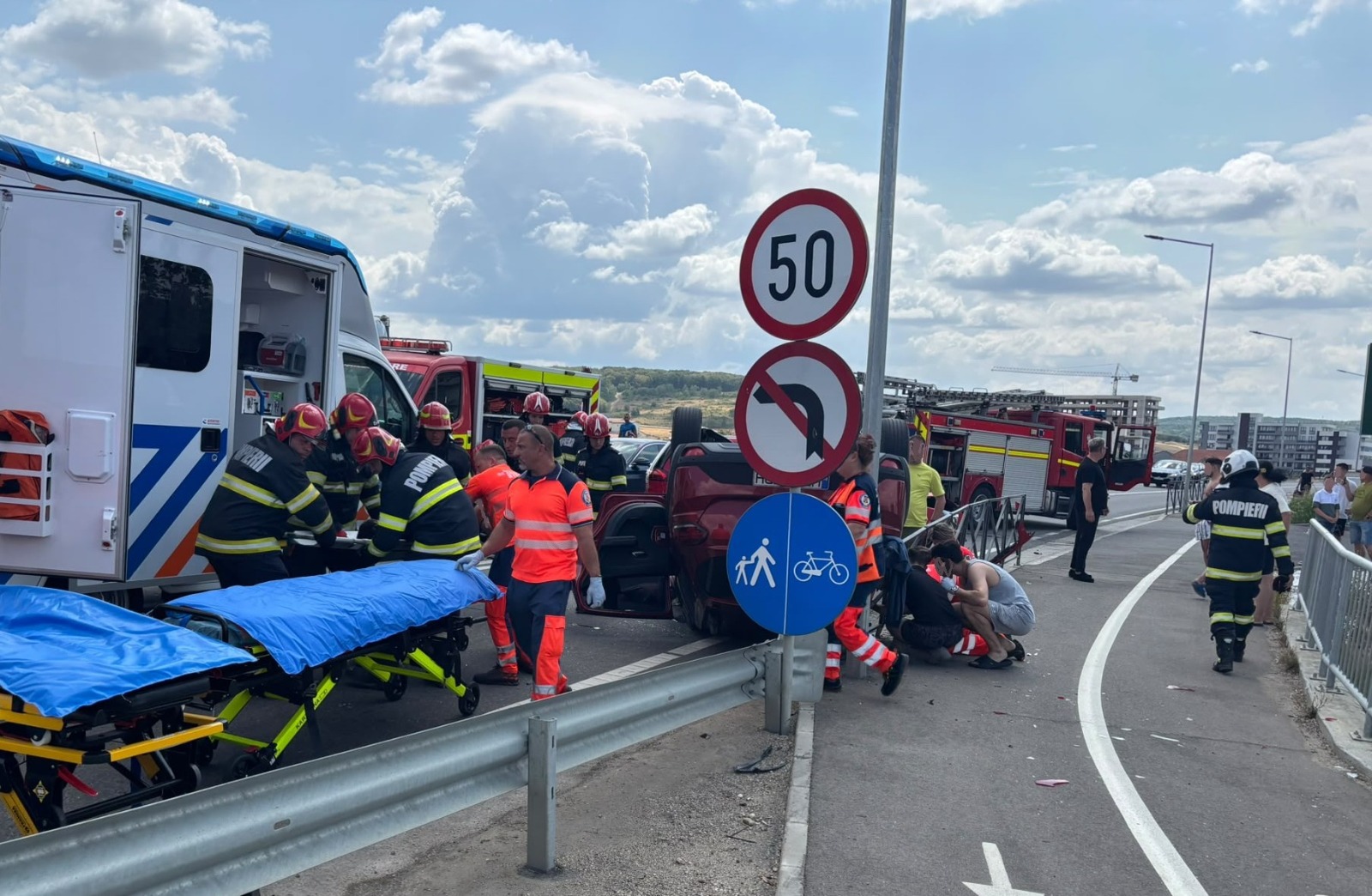 Cum explică polițiștii accidentul de ieri de pe Centura Sânmartin, în zona Băile Felix