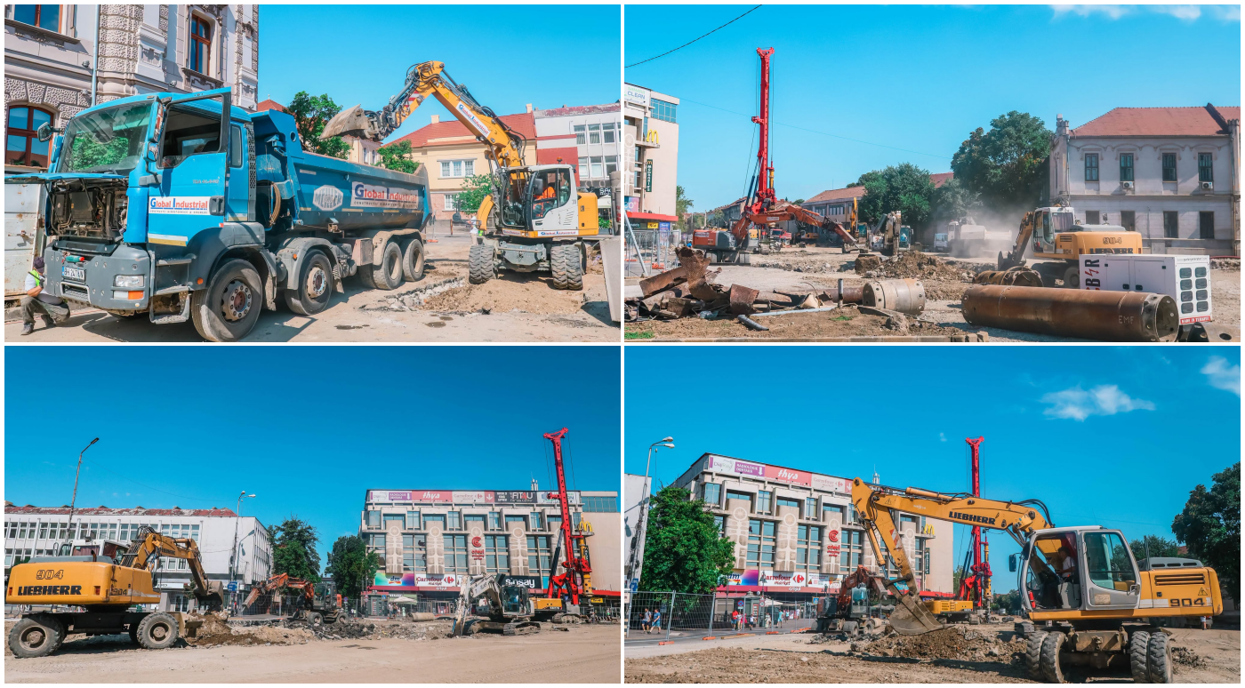 Lucrările la pasajul Crișul continuă. Cum va fi transformată una dintre cele mai aglomerate intersecții din Oradea